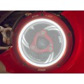 DBK Special Parts (Ducabike) EVO LED Dual Color Clear Wet Clutch Cover for the Ducati Panigale 1299/1199/959 Superleggera (and 899 too with modification) DBK Special Parts (Ducabike) EVO LED Dual Color Clear Wet Clutch Cover for the Ducati Panigale 1299/1199/959 Superleggera (and 899 too with modification)